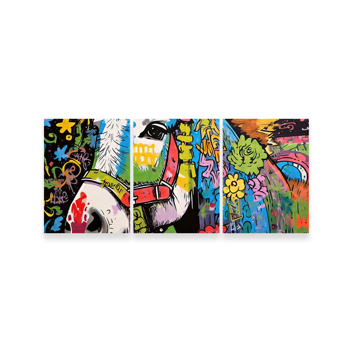 Unique Donkey Graffiti Wall Art by Stephen Chambers