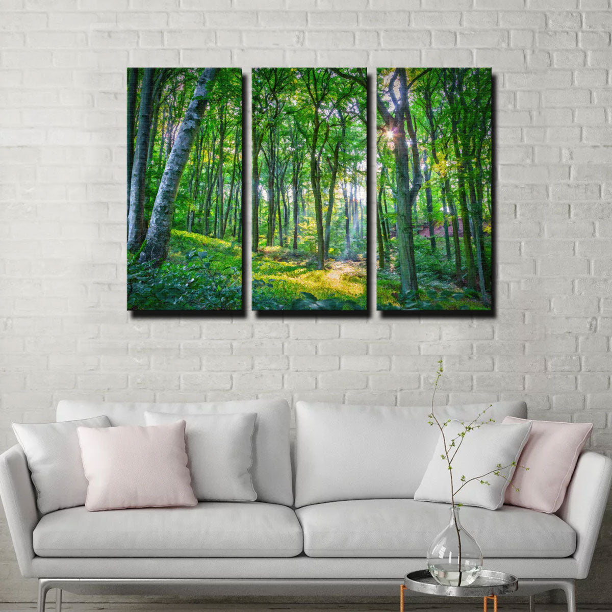 Gorgeous Emerald Forest Wall Art by Denise Dundon