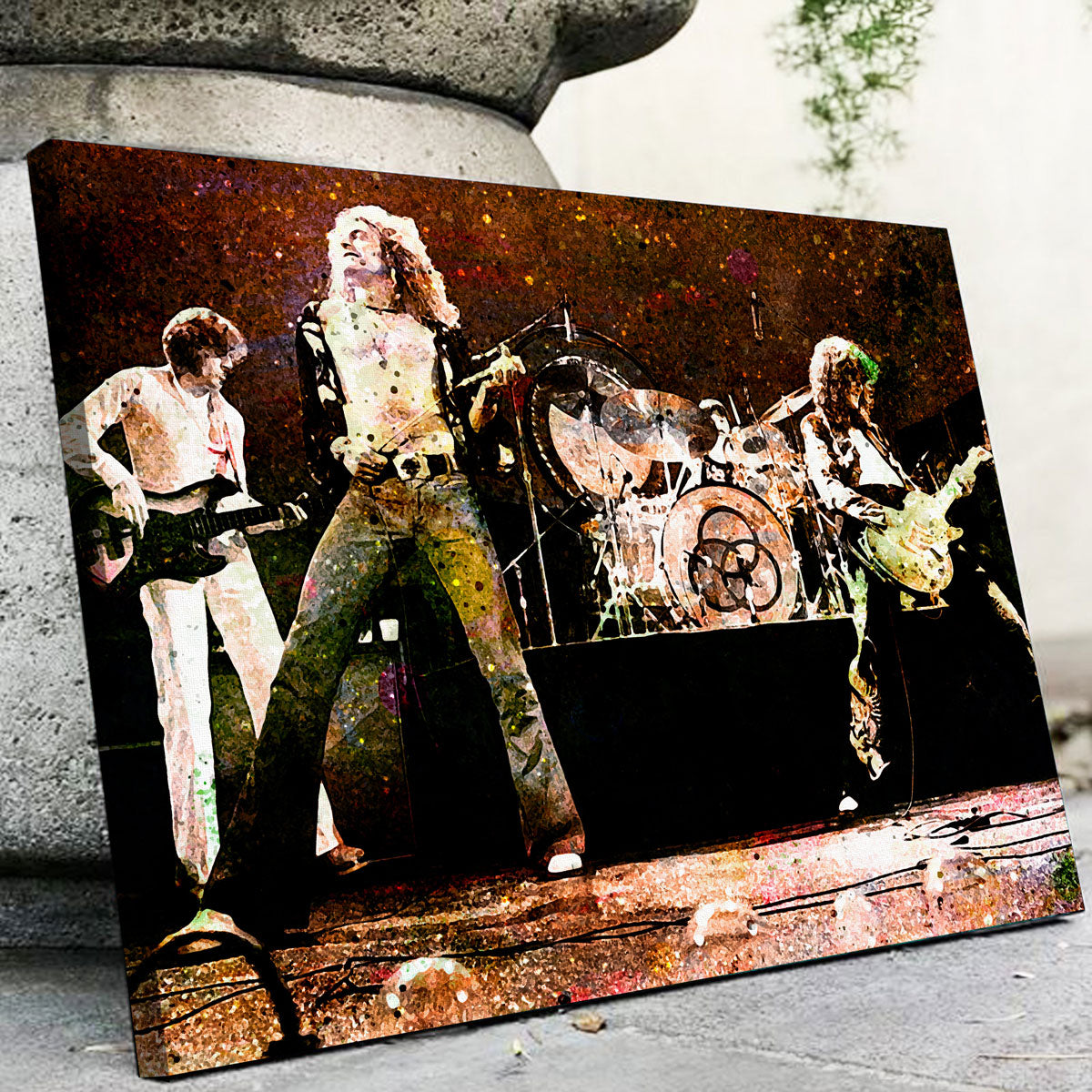 Stunning Live Led Zeppelin Wall Art - Museum-Quality Canvas Print