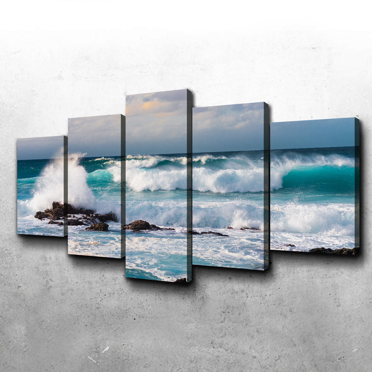 Stunning Blue Crash Wall Art by Lucas Moore