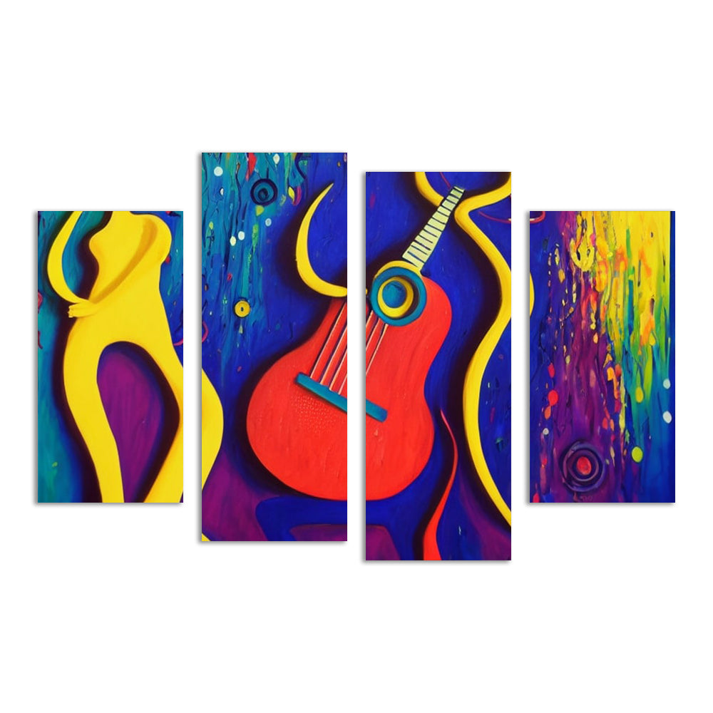 Stunning Guitar Art Wall Decor by Birch & Ink Sisters