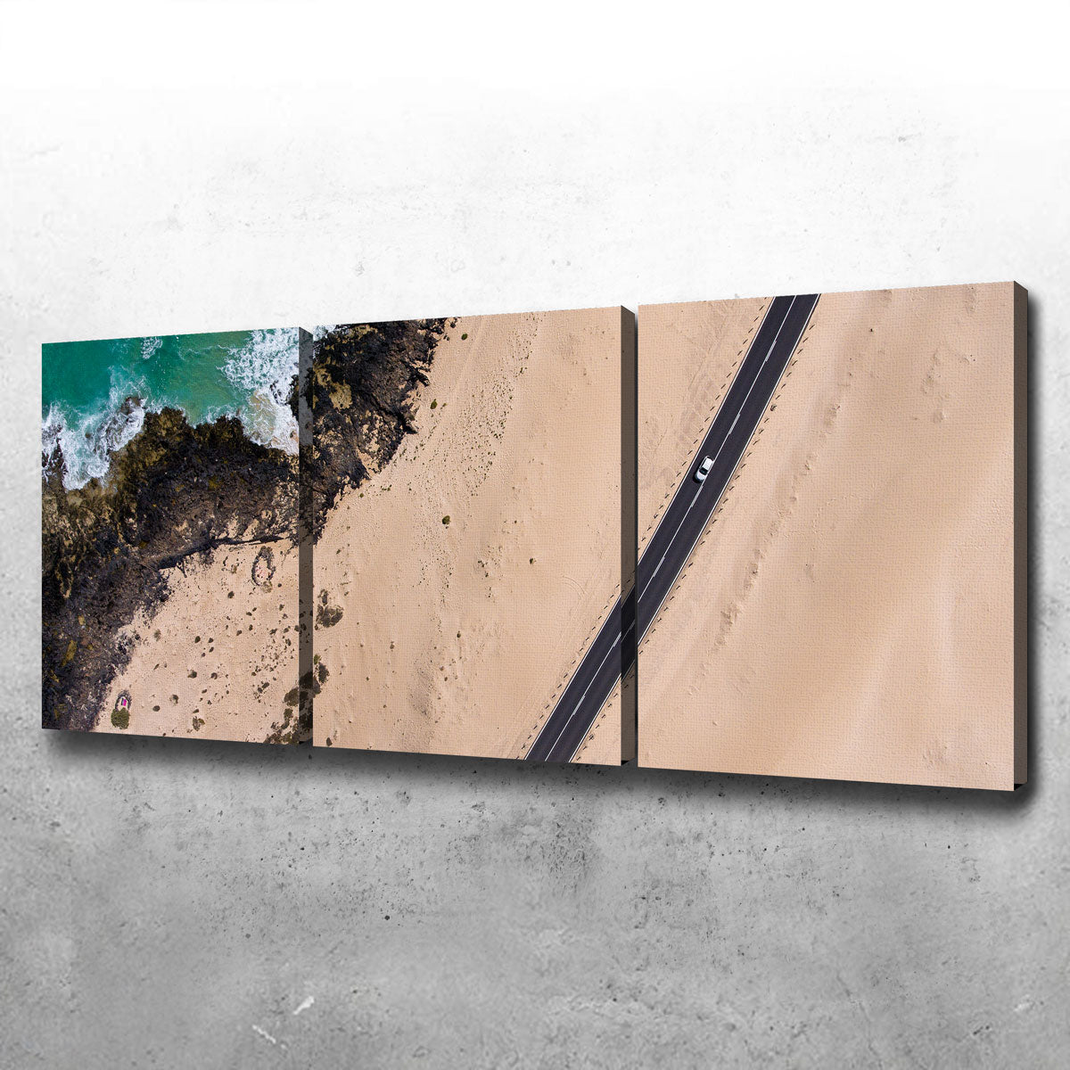 Exquisite Road and Sand Wall Art by Karolis Janulis