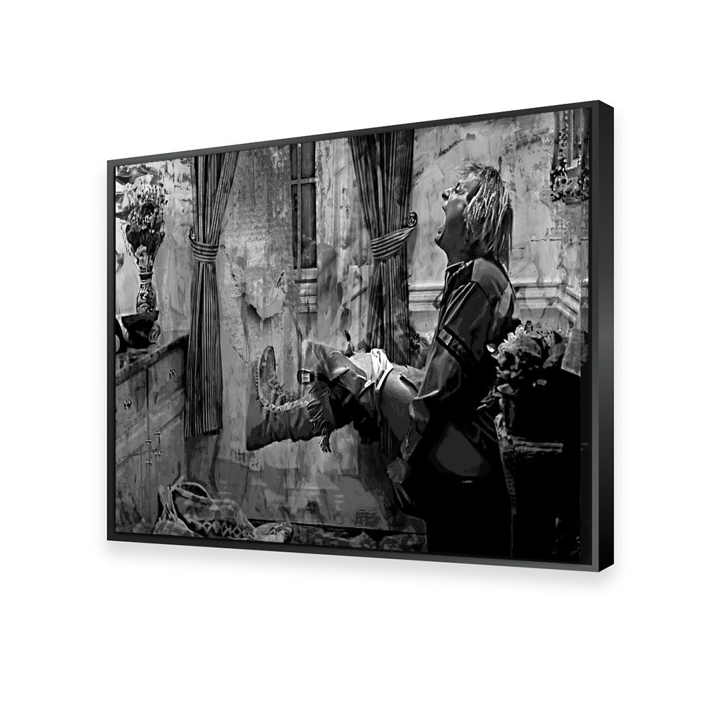 Eye - catching Dumb & Dumber Grayscale Bathroom Decor Wall Art