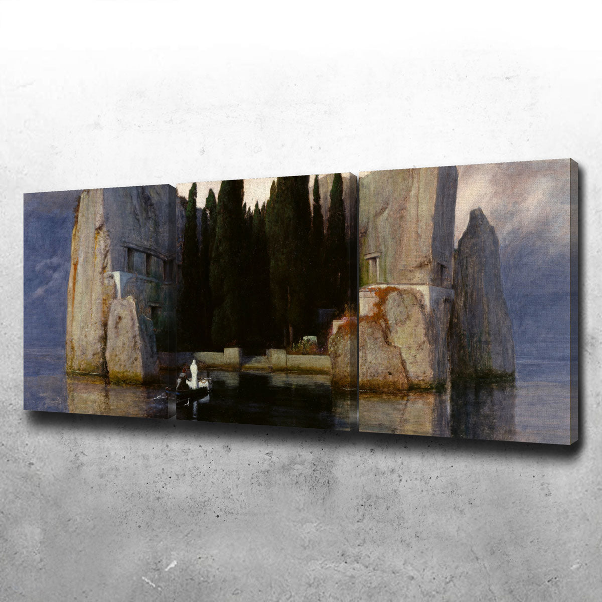 Stunning Die Toteninsel Wall Art by Arnold Böcklin