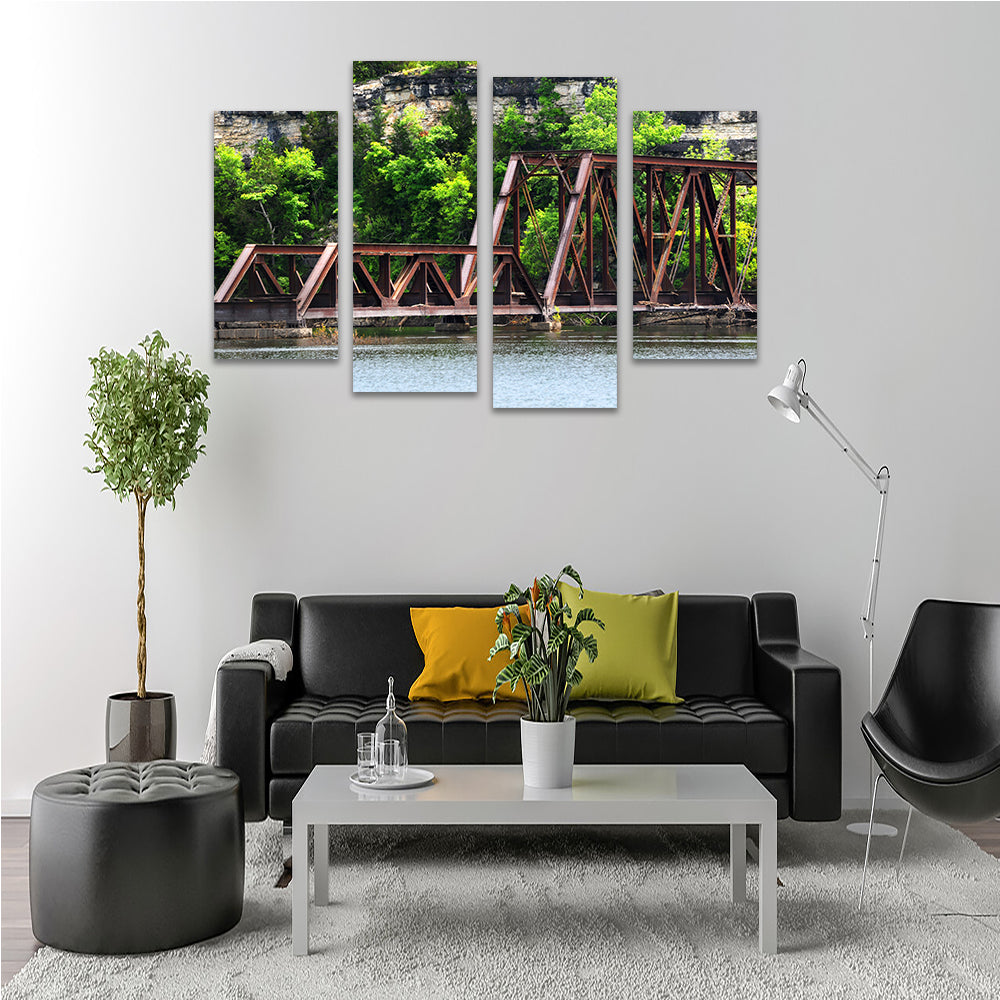 Gorgeous Ozarks Railway Bridge Wall Art for Stunning Home Decor
