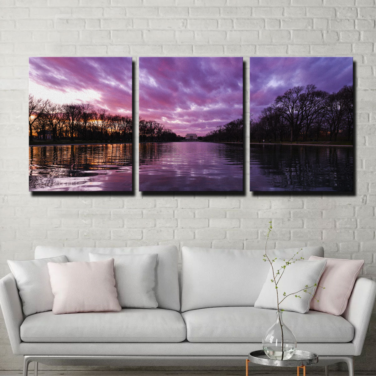 Exquisite Reflecting Pool Wall Art by Dennis Maida
