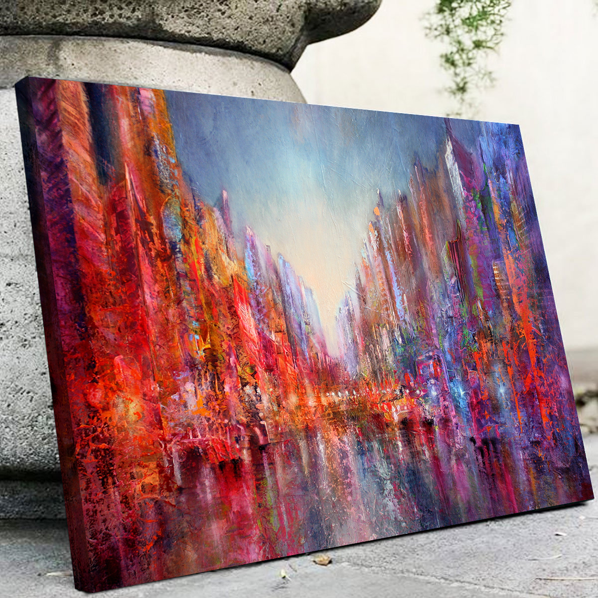 Exquisite Stadt am Fluss Wall Art by Annette Schmucker
