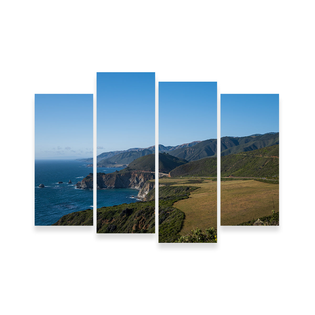 Stunning Pacific Coast Hwy CA Wall Art for Your Home Decor