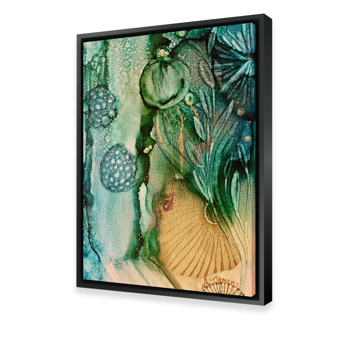 Stunning Jade Reef Wall Art by Amy Tieman