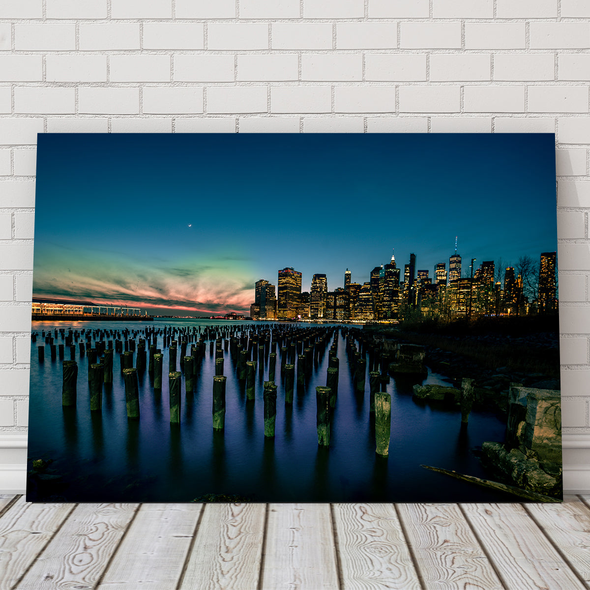 Stunning Dumbo Pier Wall Art by Charity Dos Santos