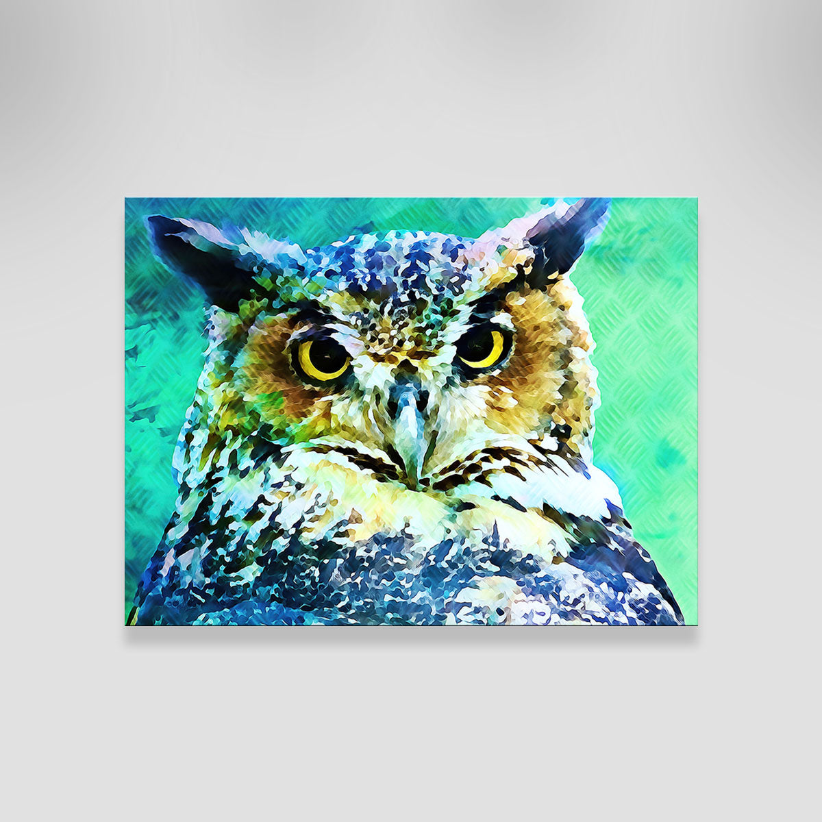 Stunning Great Horned Owl Wall Art by Denise Dundon