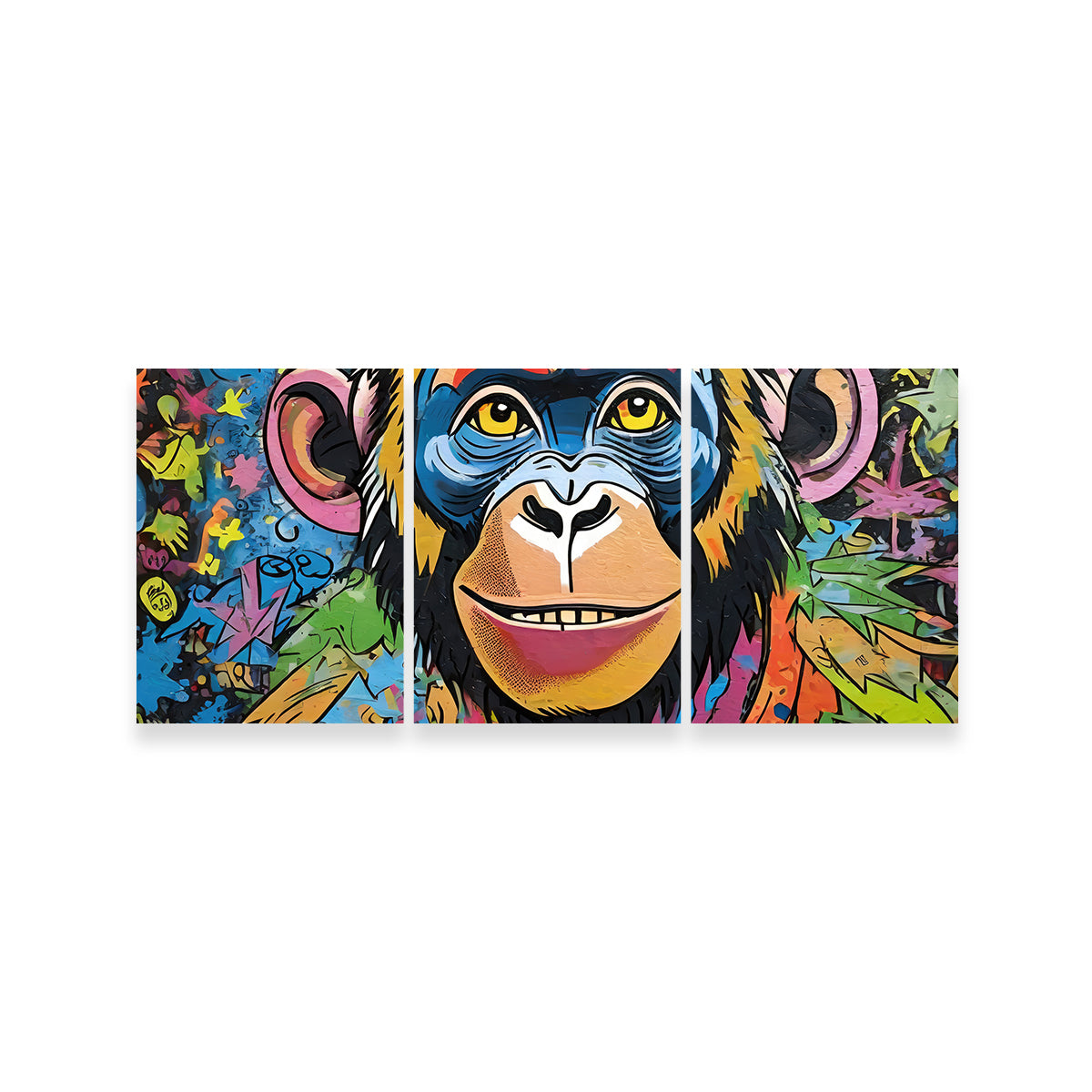 Chimp Graffiti Wall Art - Stunning Stephen Chambers Creation