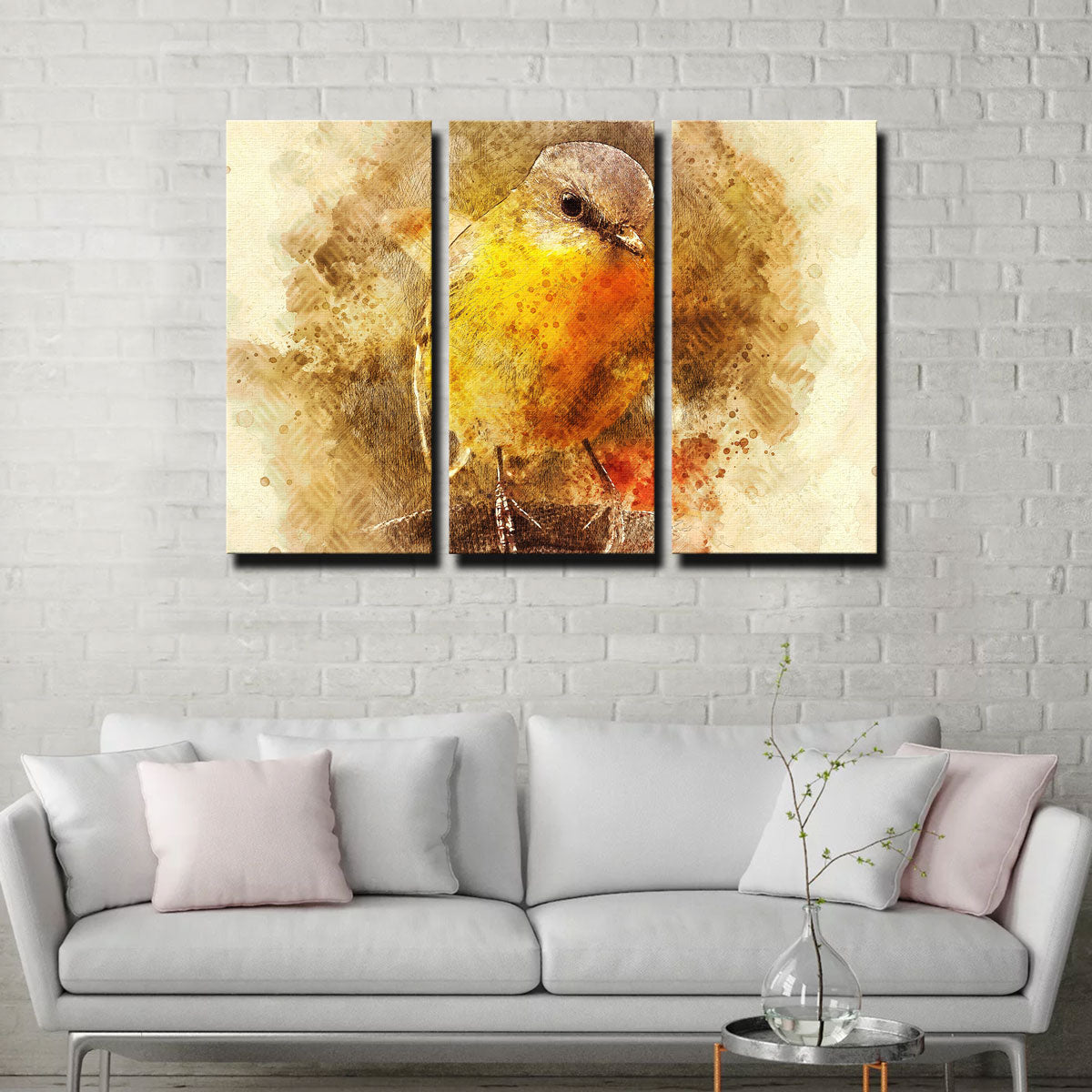 Charming Little Bird Wall Art by Denise Dundon