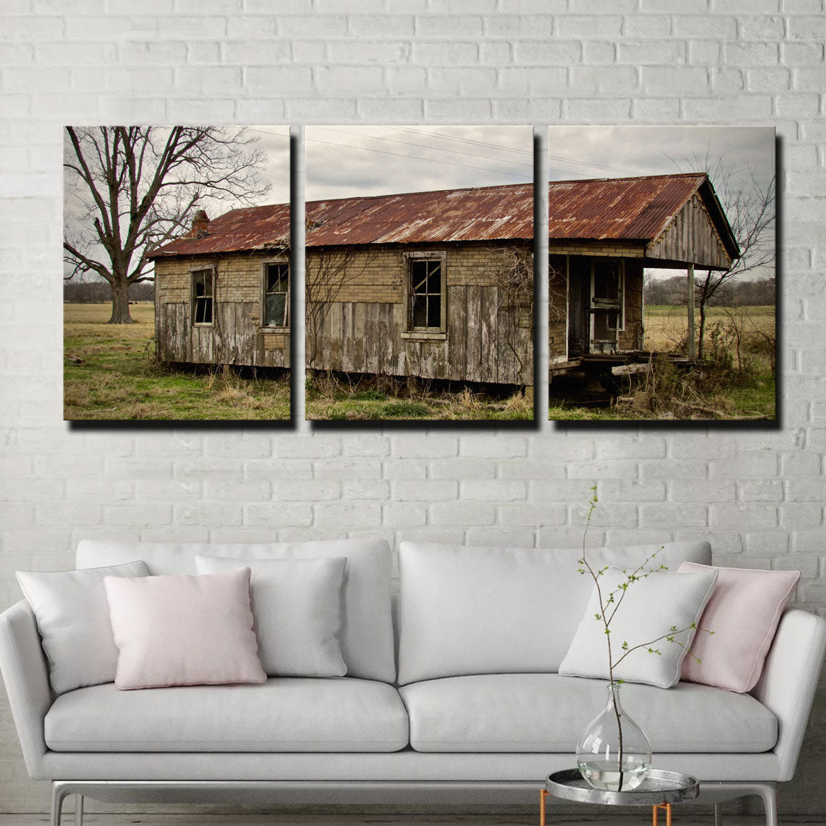 Louisiana Abandoned Cabin Wall Art by David Campbell - Museum Quality Canvas