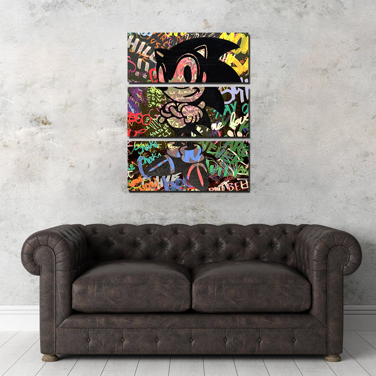 Sonic Wall Art by Stephen Chambers - Premium Handmade Canvas Print