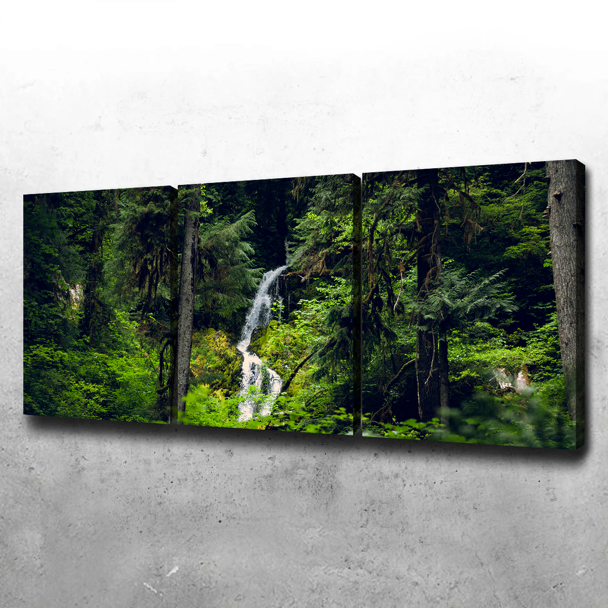Exquisite Rainforest Waterfall Wall Art by Kyle Sherry