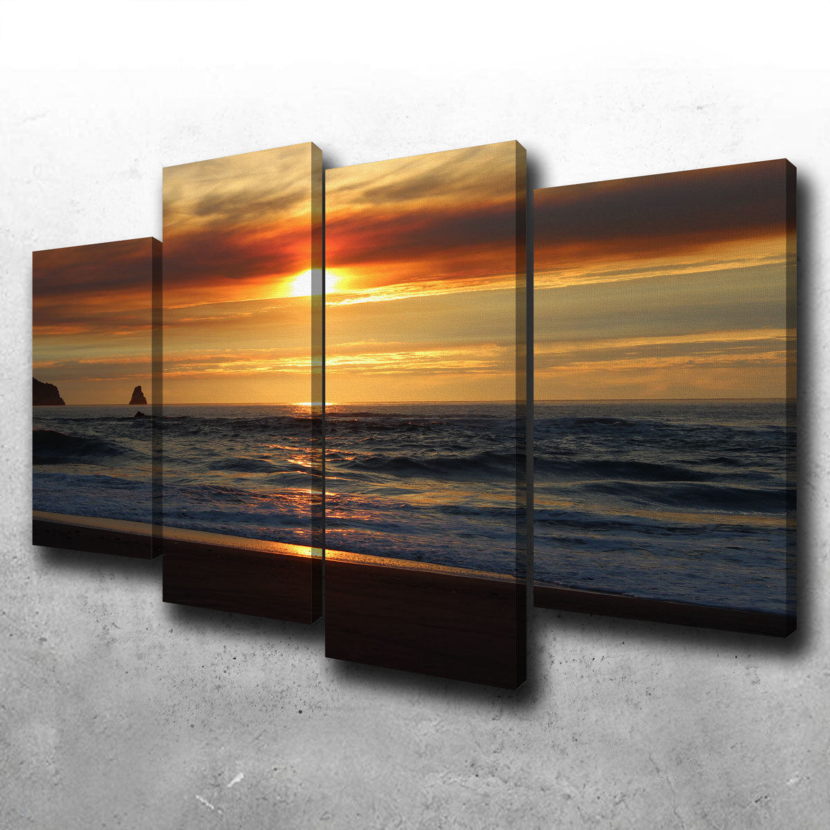 Breathtaking Oregon Coast Sunset Wall Art for Stunning Home Decor