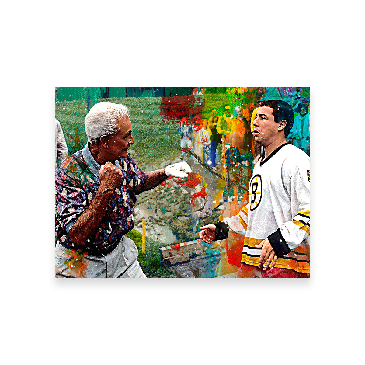 Happy Gilmore & Bob Barker High - Quality Wall Art for Home Decor