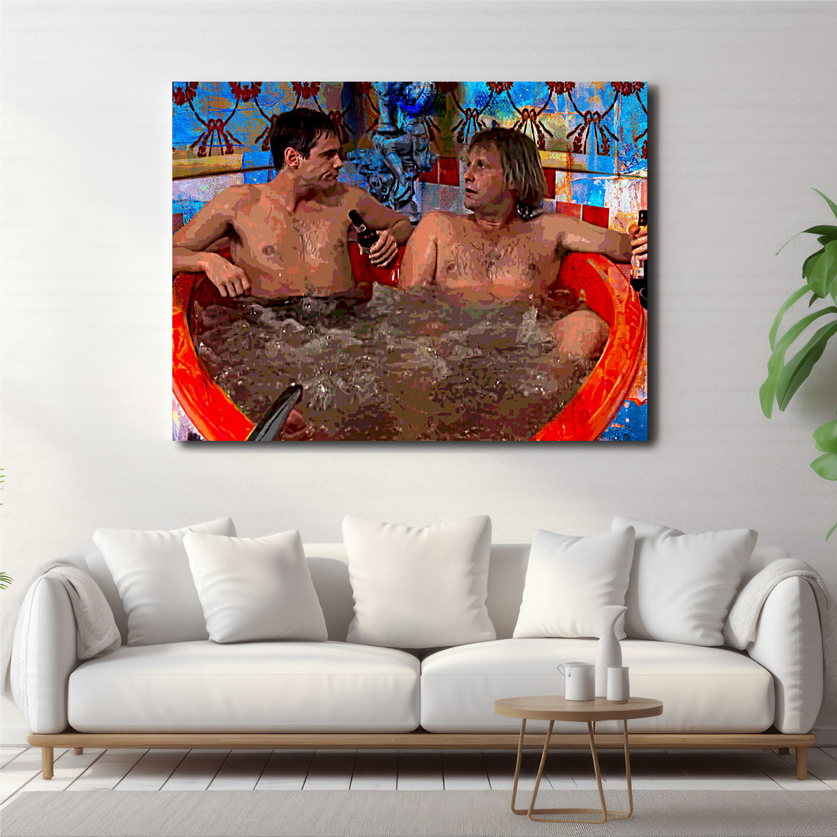 Dumb and Dumber Heart Tub - Premium Handmade Canvas Print