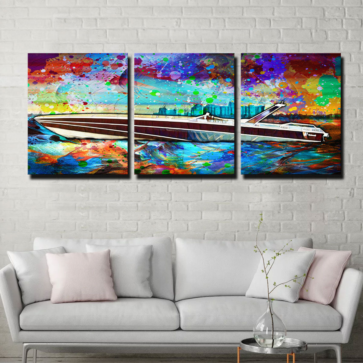 Stunning Abstract Miami Vice Scarab Wall Art for Unique Home Decor