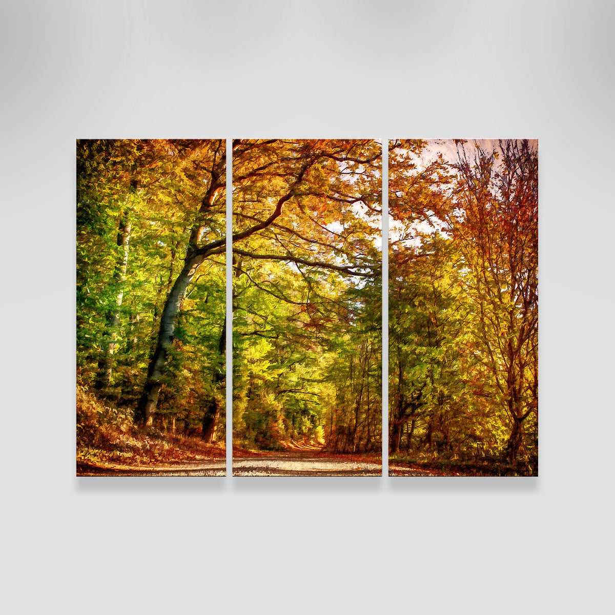 Autumn Leaves Pathway Wall Art by Denise Dundon - Stunning Decor for Your Space