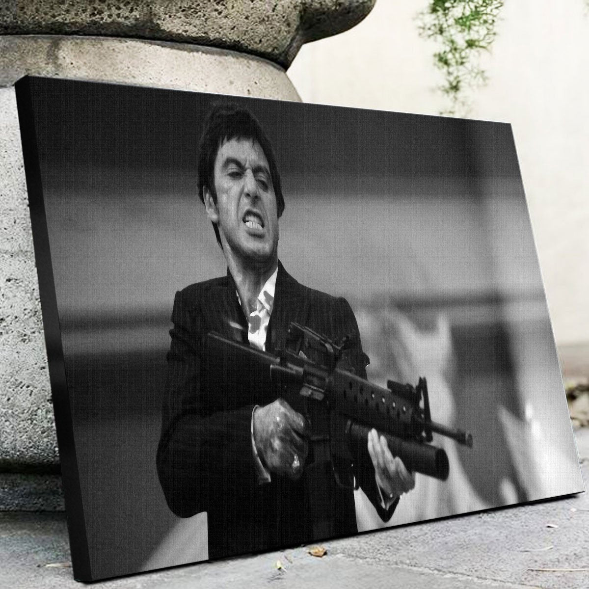 Stunning Scarface Black & White Wall Art for Home Decor