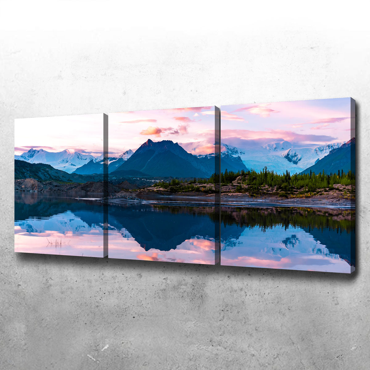 Stunning Glacier Sunset Wall Art by Lucas Moore
