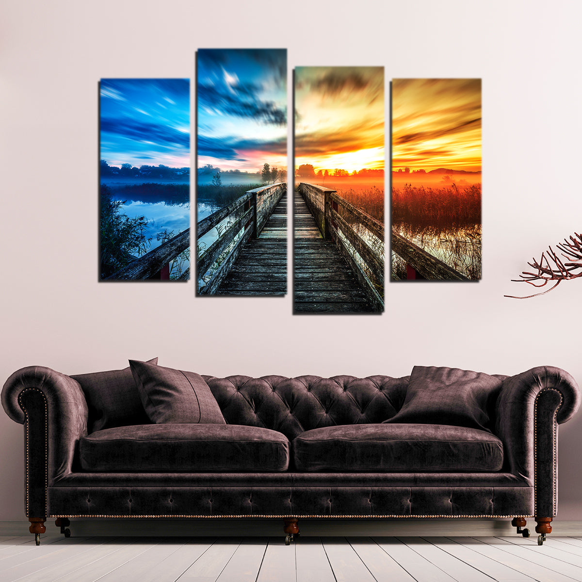 Exquisite Boardwalk Colors Wall Art by George Sorin