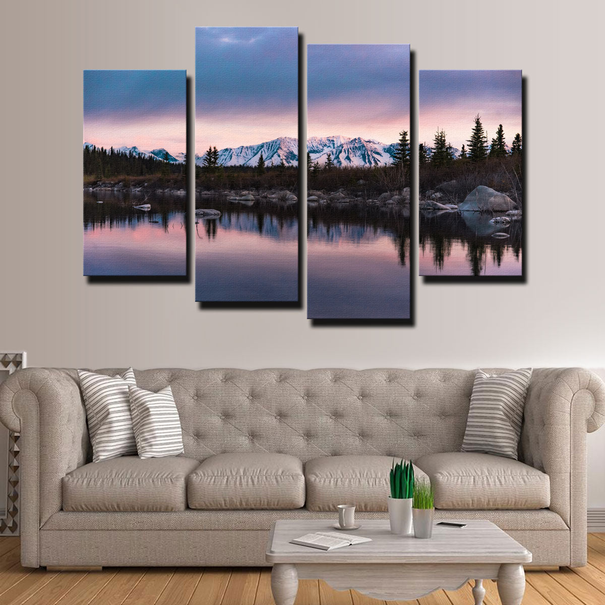 Stunning Purple Reflections Wall Art by Lucas Moore