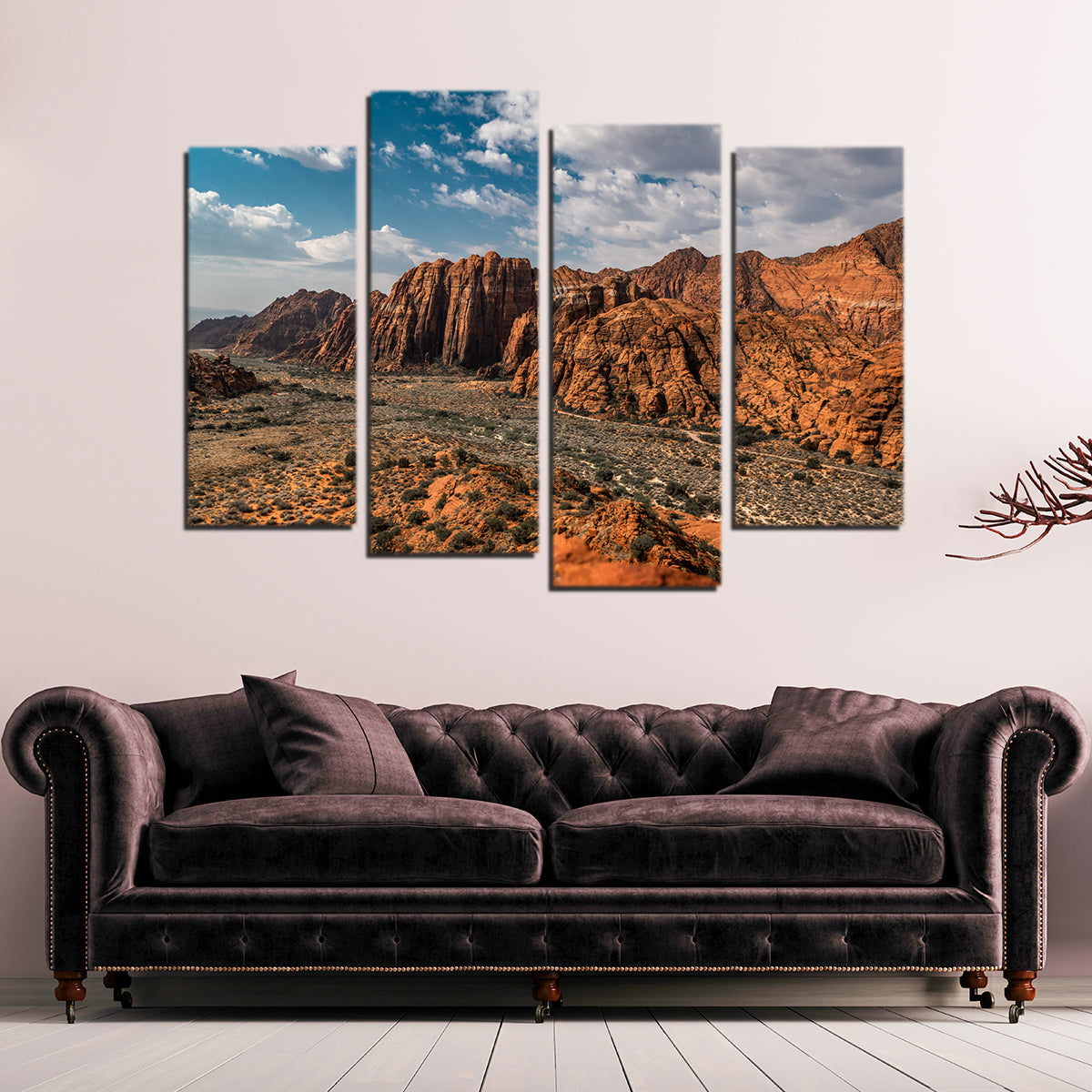 Stunning Tan & Blue Wall Art by Lucas Moore