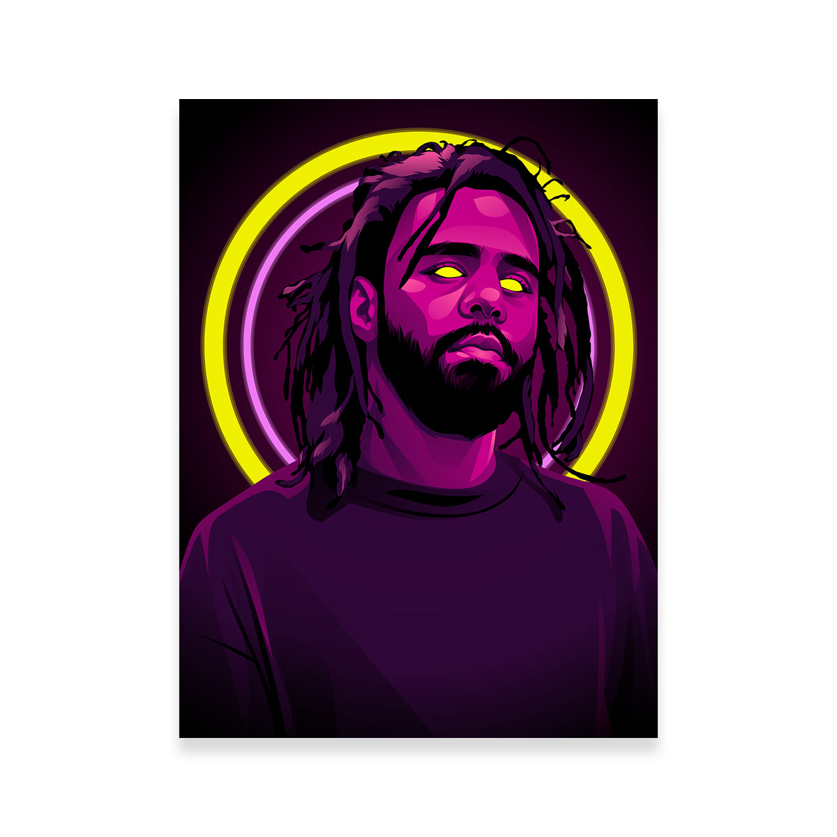 Exclusive J Cole Wall Art - Premium Decor for Music Lovers