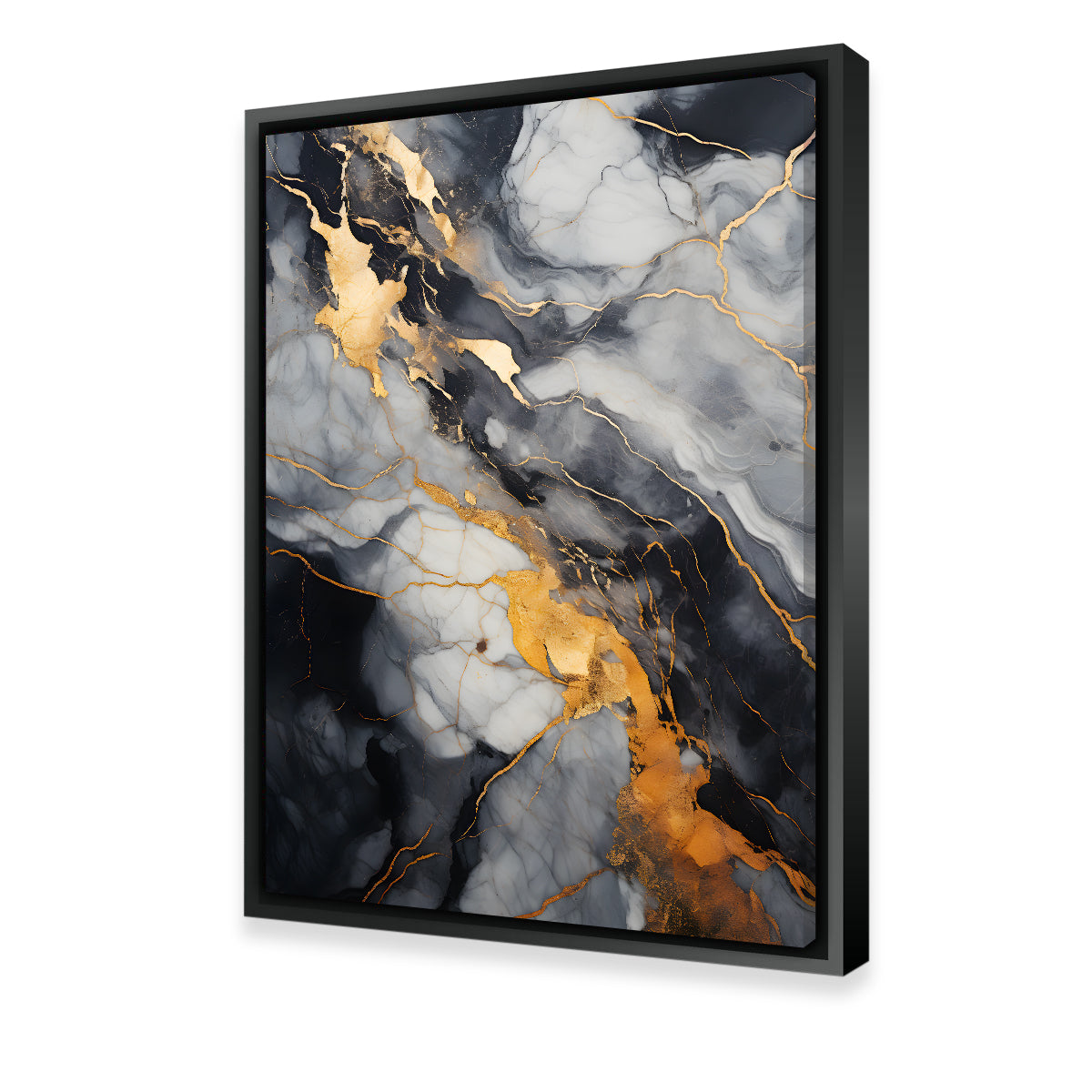 Abstract White Gold Waves Wall Art - 8 Stunning Pieces for Your Home