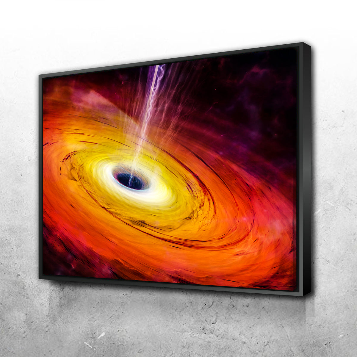 Stunning Spacescape Black Hole Wall Art for Home Decor