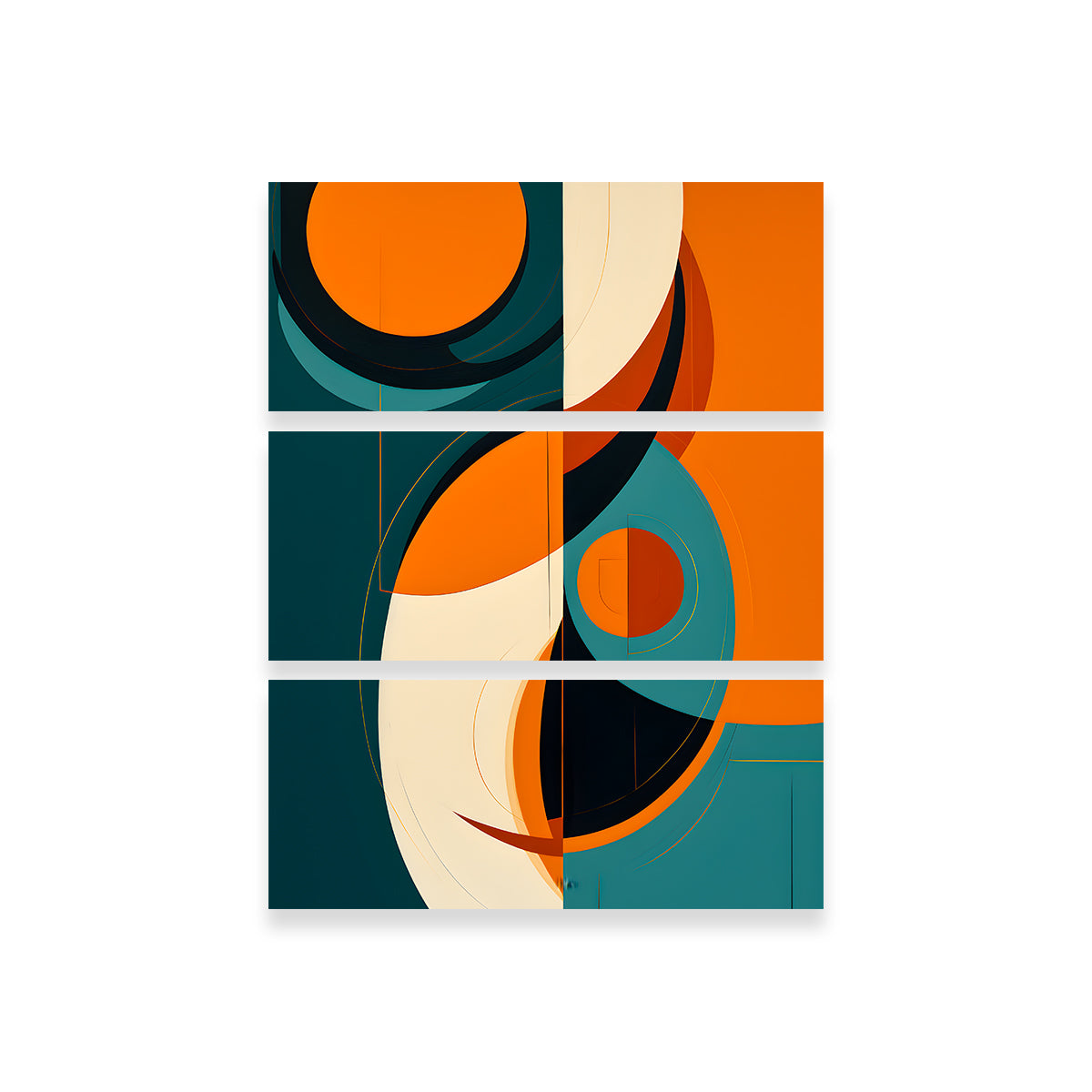 Eye - Catching Abstract Shapes Series 3 Wall Art for Modern Spaces