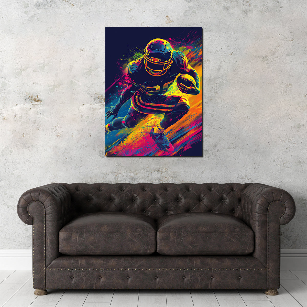 Stunning Running Back Wall Art for Sports Enthusiasts