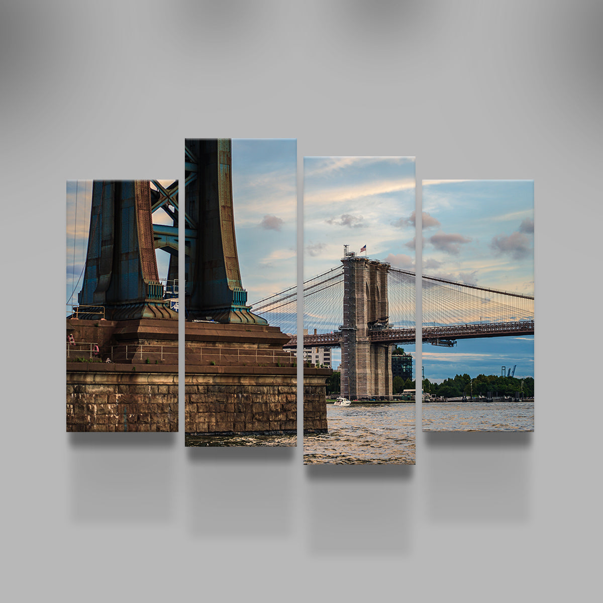 Stunning Dual Bridges Wall Art by Charity Dos Santos