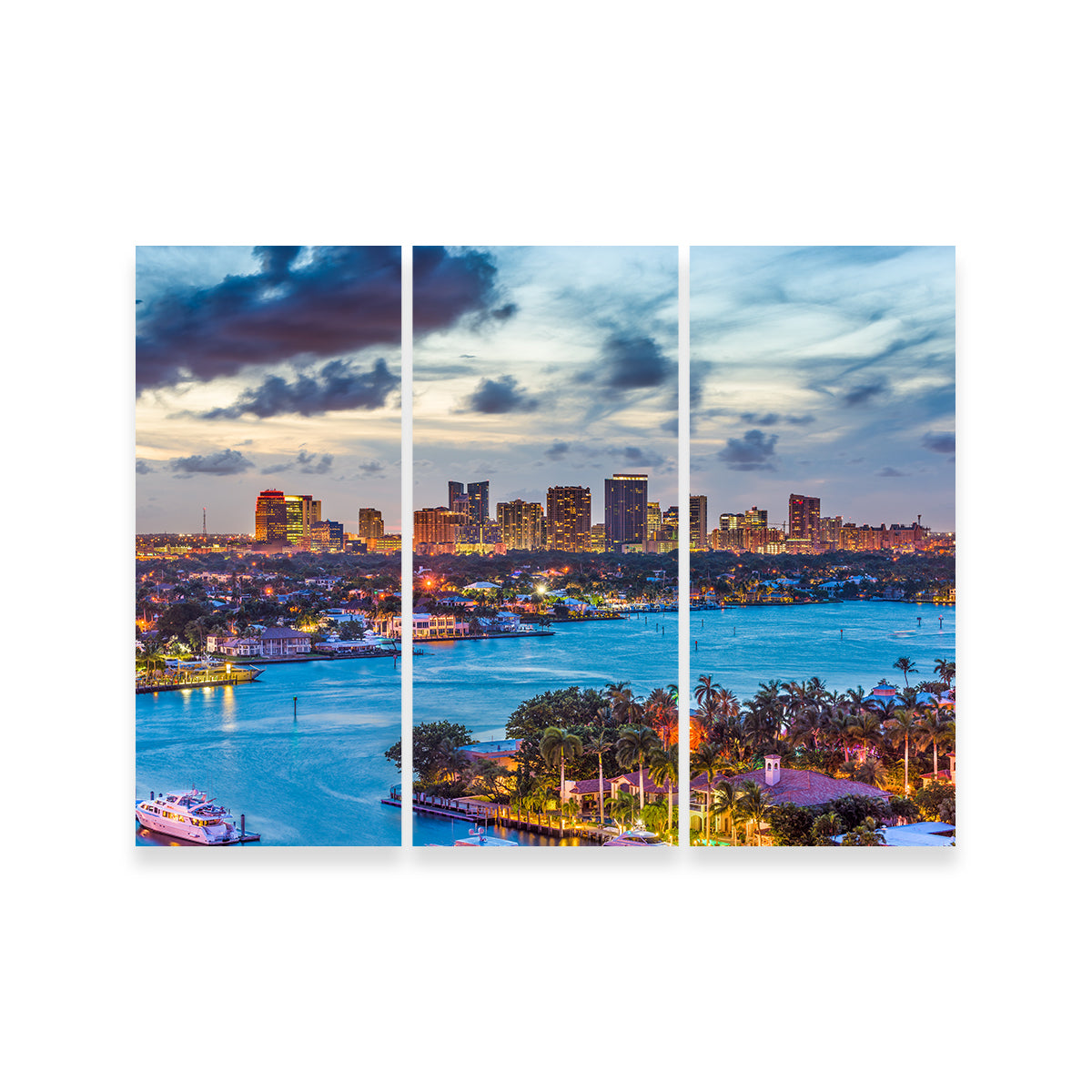 Stunning Fort Lauderdale Skyline Wall Art for Home Decor