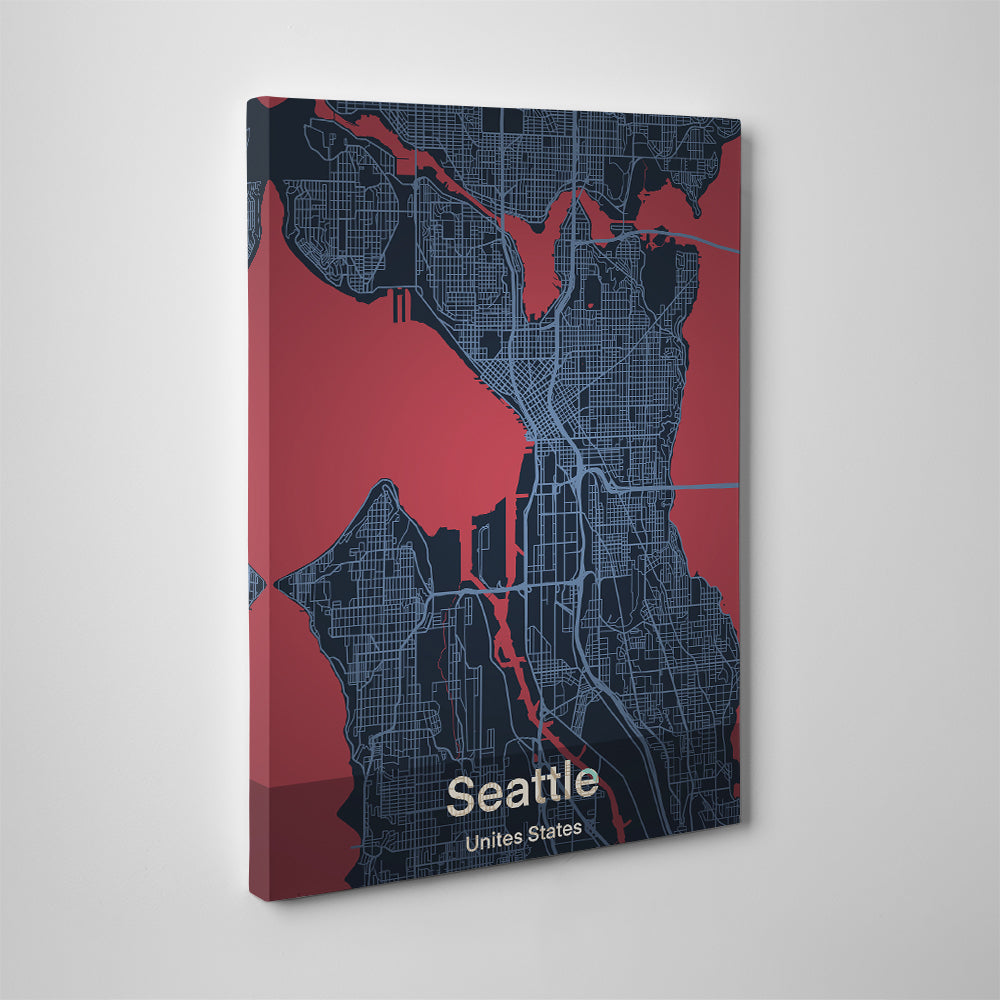 Exquisite Seattle Wall Art by Tovu Yovi