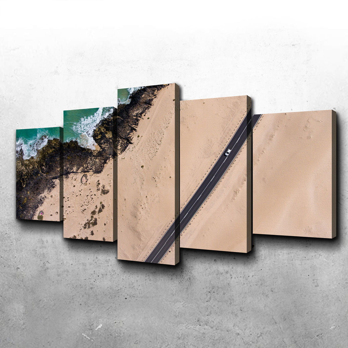 Exquisite Road and Sand Wall Art by Karolis Janulis