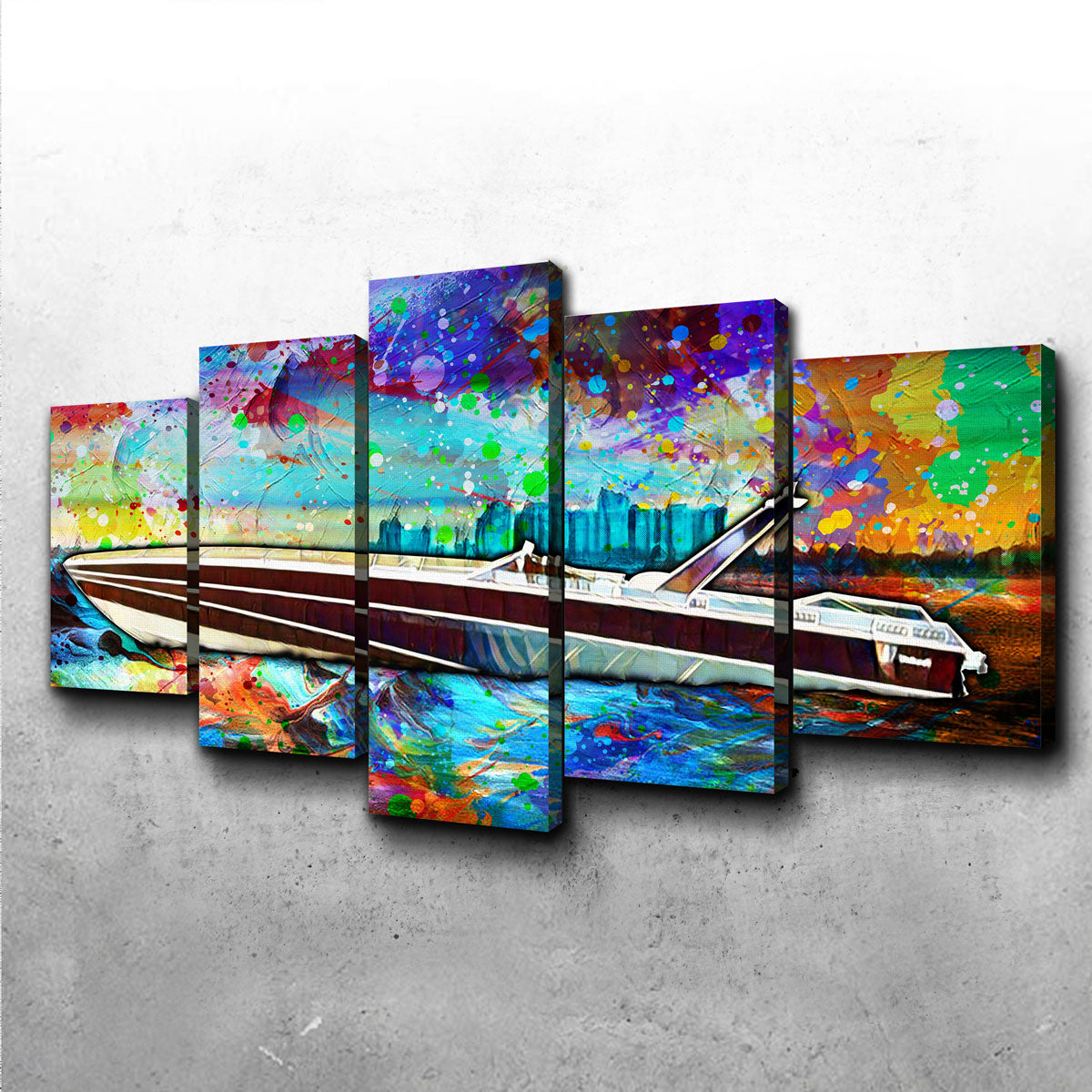 Stunning Abstract Miami Vice Scarab Wall Art for Unique Home Decor