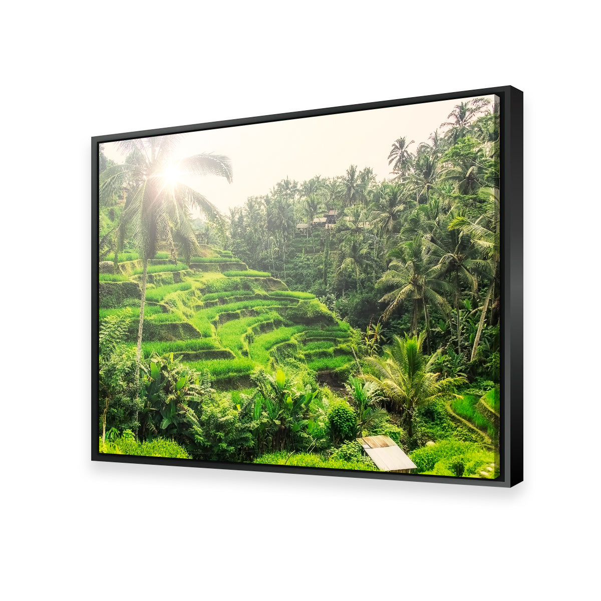 Tegallalang Wall Art - Premium Handmade Canvas with Sustainable Pine Wood Frames