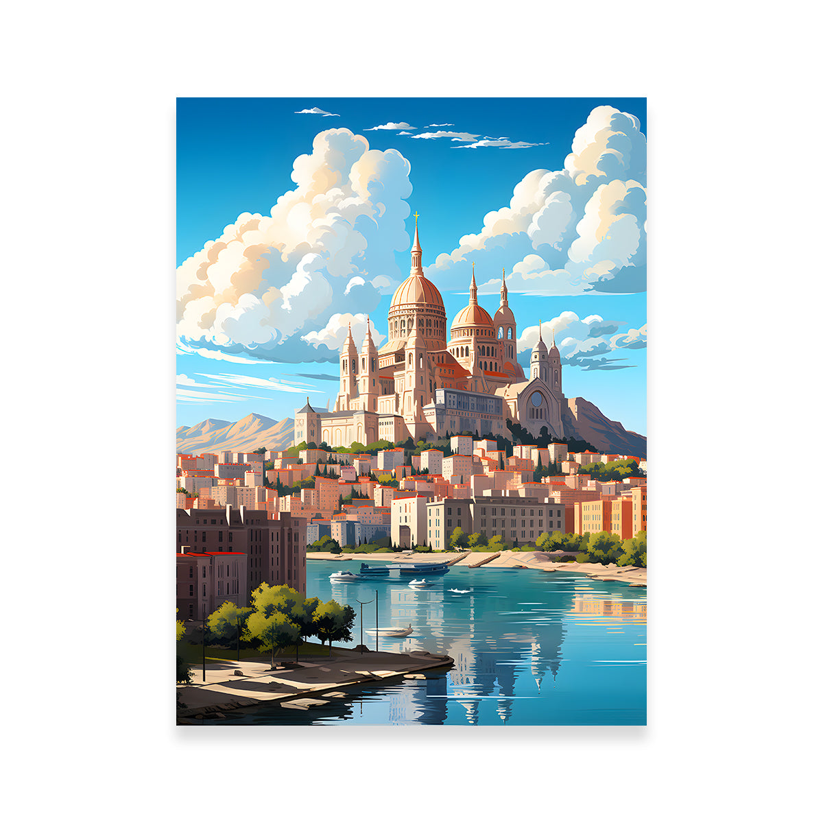 Exquisite France - Marseille Wall Art by Valth Graphics