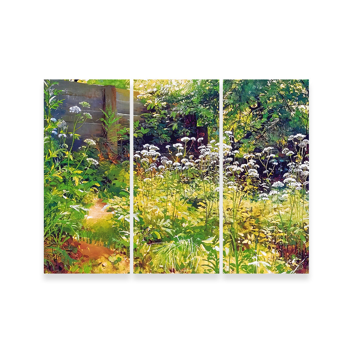 Exquisite Garden Corner Wall Art by Denise Dundon