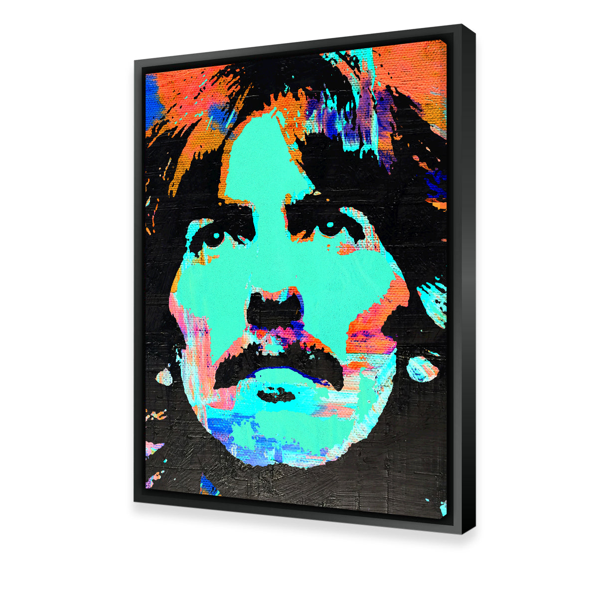 Gorgeous George Harrison Green Wall Art by Stephen Chambers
