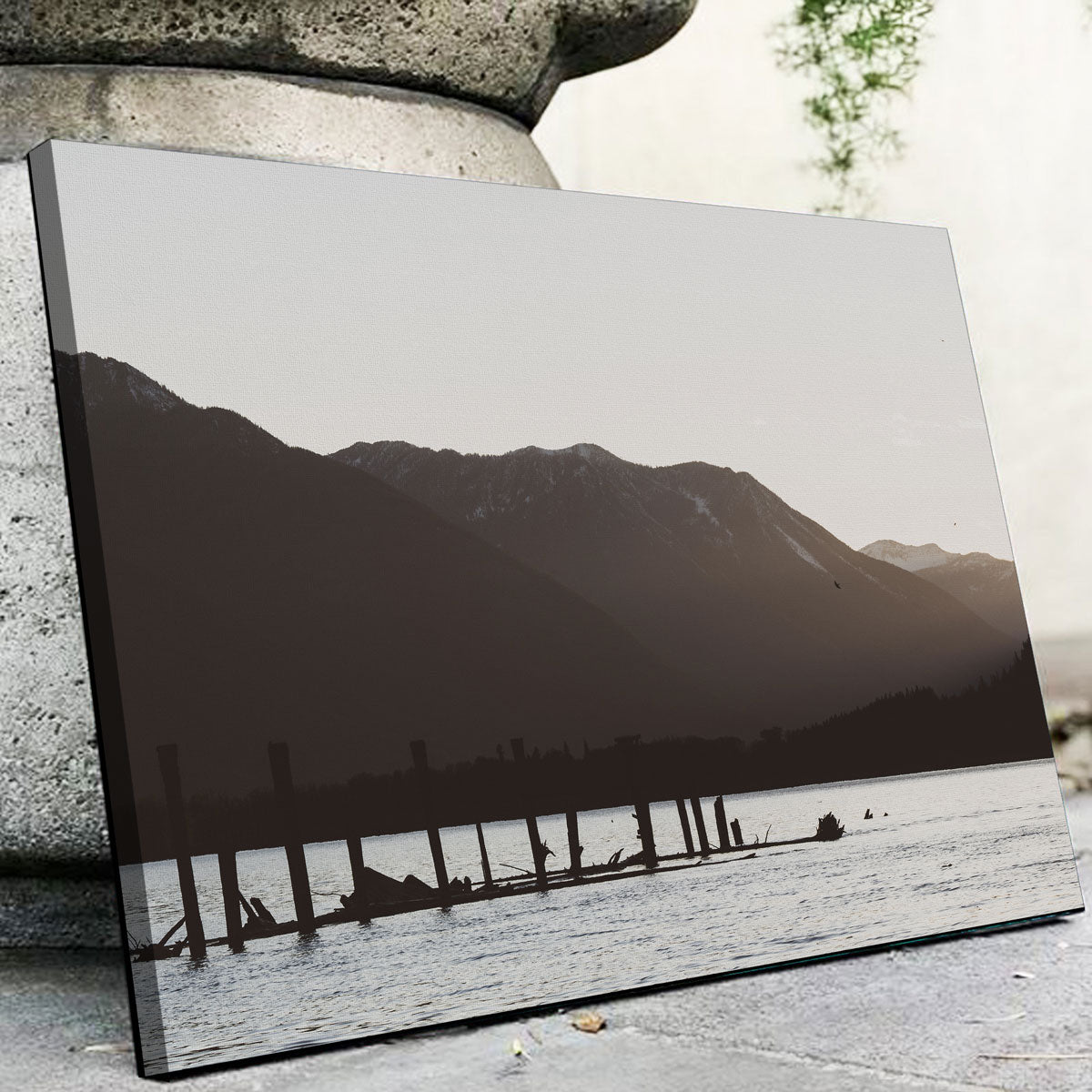 Exquisite Remnants of a Dock Wall Art by Mike Cotton