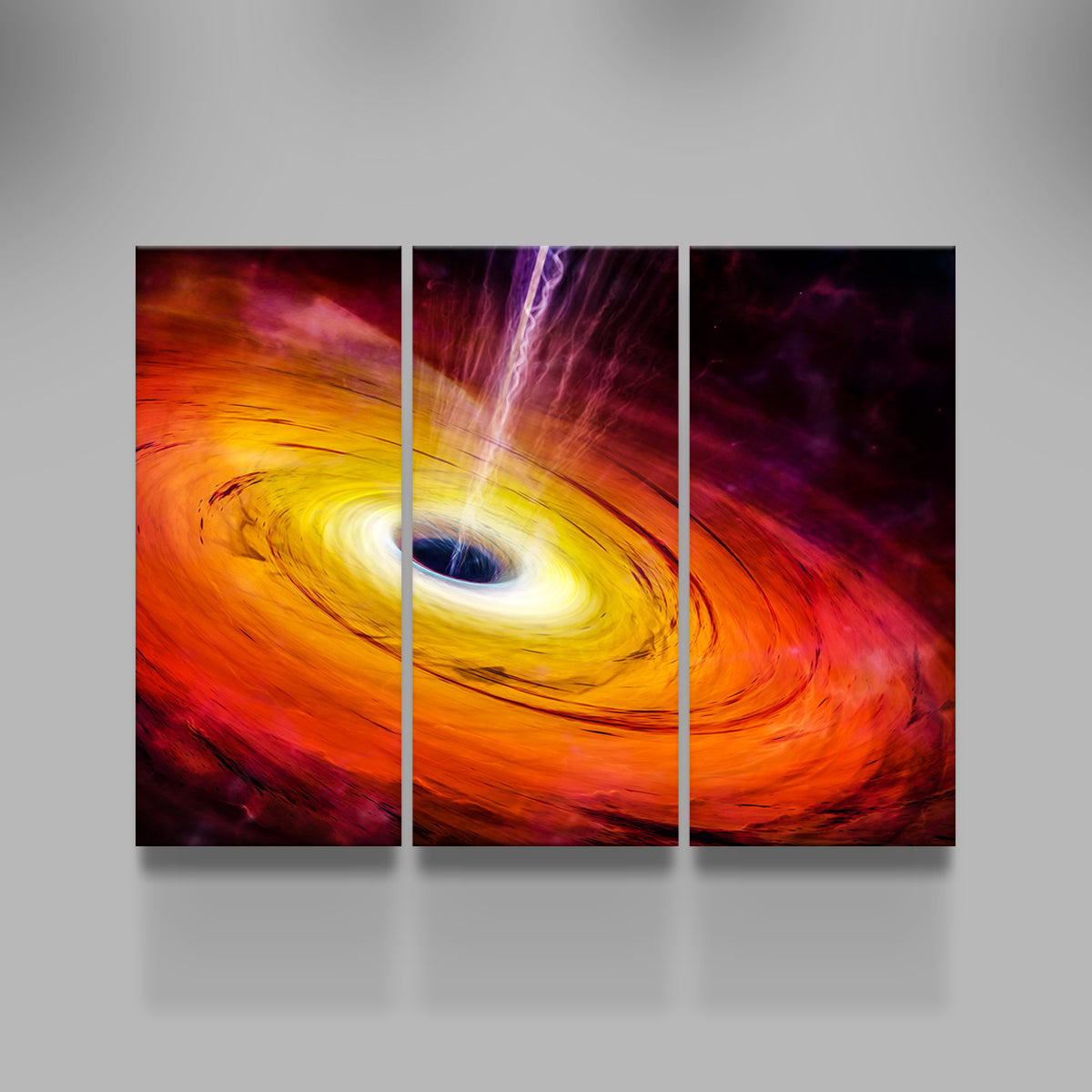 Stunning Spacescape Black Hole Wall Art for Home Decor