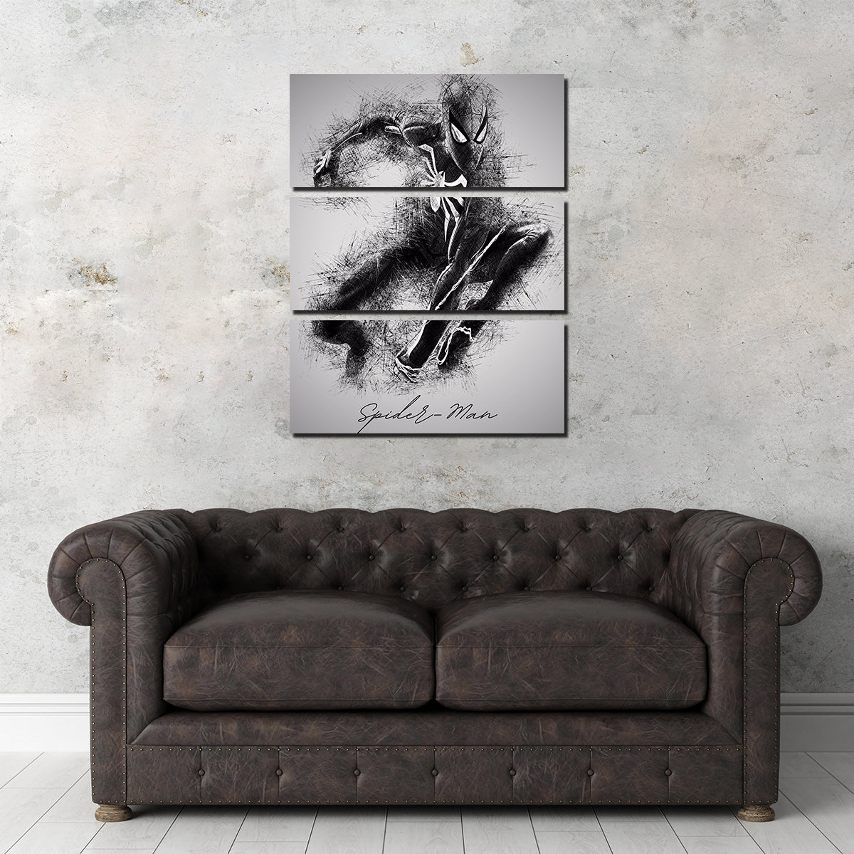 Stunning Spider - Man Sketch Wall Art for Your Home Decor