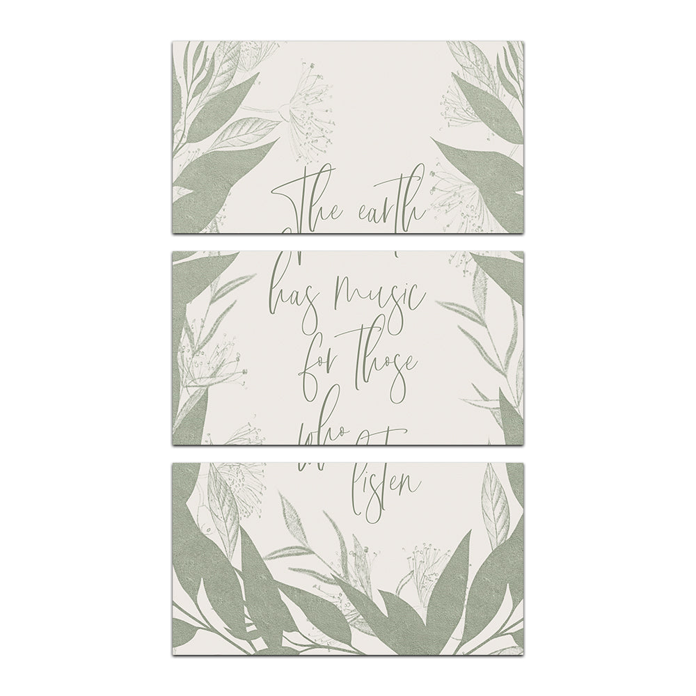 Inspiring 'The Earth Has Music for Those Who Listen' Wall Art by Melanie Viola