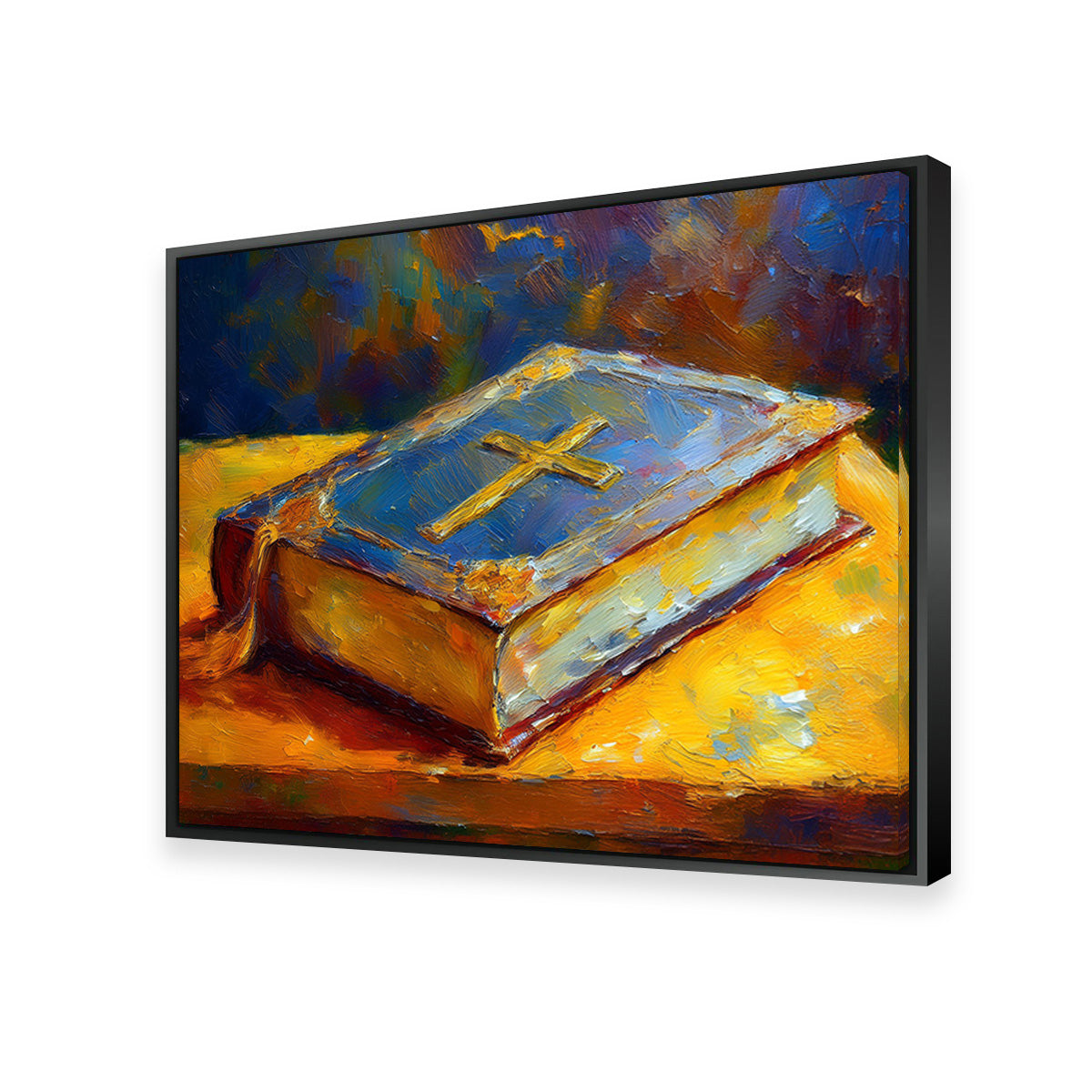 Exquisite The Bible Wall Art with Sustainable Wood Frame