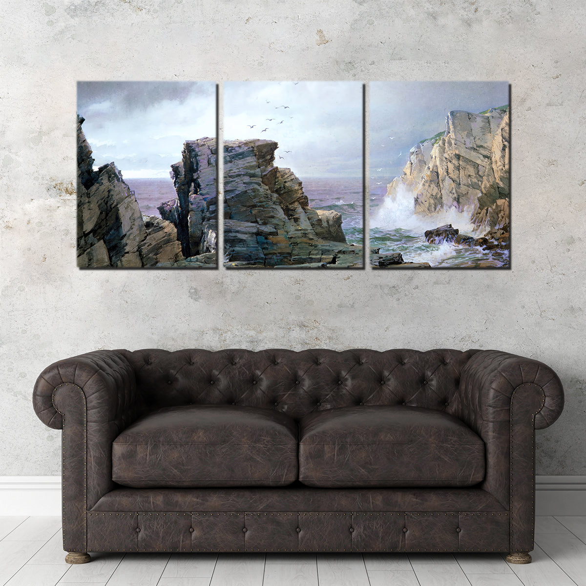 Stunning A Rocky Coast Wall Art by Denise Dundon
